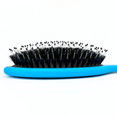 Deluxe Nylon/Boar Bristle Brush: Matte Blue