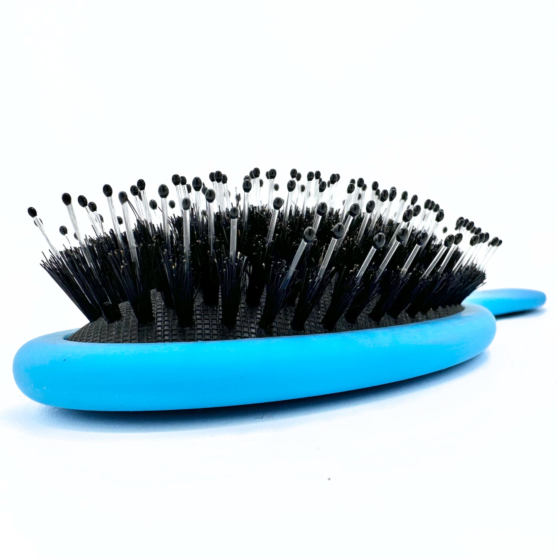 Deluxe Nylon/Boar Bristle Brush: Matte Blue